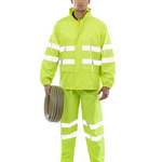 High-viz waterproof suit