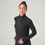 Women's long-sleeved ¼ zip top
