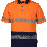 JB's HV S/S SEGMENTED TAPE POLO