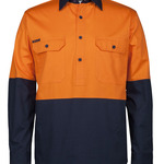 JB's HV CLOSE FRONT L/S 150G WORK SHIRT