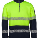 JB's HV 1/2 ZIP SEGMENTED TAPE FLEECY