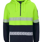 JB's HV (D+N) 1/2 ZIP SEGMENTED TAPE HOODIE