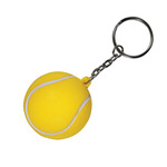 Tennis Ball Shape Stress Ball Keychain