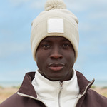 Beechfield Appliqué Patch Pom Beanie