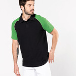 Polo baseball contrast polo shirt
