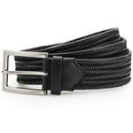 Leather braid belt