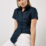 Tailored Fit Short Sleeve Workwear Oxford Shirt