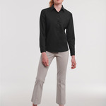 Ladies' Long Sleeve Classic Polycotton Poplin Shirt