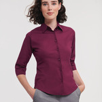 Ladies' 3/4 Sleeve Fitted Stretch Shirt