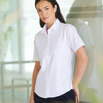 Women's short sleeve classic Oxford shirt