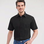 Short sleeve polycotton easycare poplin shirt