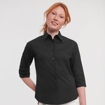 Women's ¾ sleeve easycare fitted shirt