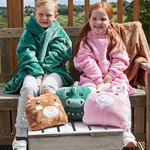 Brand Lab Kids Character Cushion Hooded Blanket