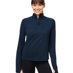 Ladies' Marbled Jersey Fairway Quarter-Zip