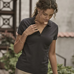 Tee Jays Ladies Luxury Stretch V Neck Polo Shirt