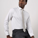 Classic Fit Long Sleeve Cutaway Collar Premium Oxford Shirt