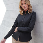 Henbury Ladies Long Sleeved Cotton Feel Coolplus® Shirt