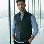 Henbury Sleeveless Zip Through Jumper