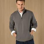 Kustom Kit Regular Fit 1/4 Zip Piqué Sweatshirt
