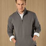 1/4 Zip Pique Sweatshirt