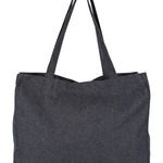 Kimood Large Recycled Cotton Denim Look Shopping Bag