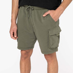 Native Spirit French Terry Washed Effect Cargo Shorts