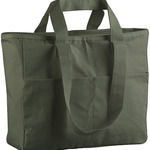 Westford Mill Double Handle Cargo Pocket Tote Bag