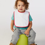 Infant Contrast Trim Terry Bib