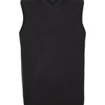 V-neck sleeveless knitted sweater