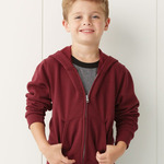 Youth NuBlend® Full-Zip Hooded Sweatshirt