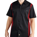 Two-Tone Short-Sleeve Work Shirt