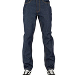 Unisex Raw Denim Straight-Leg Jean Pants