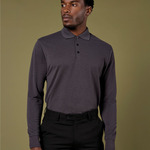 Men's Long Sleeved Pique Polo Shirt