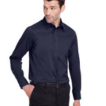 Crown Collection® Stretch Broadcloth Slim Fit Woven Dress Shirt