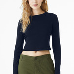 Women's Micro Rib Long Sleeve Baby Tee