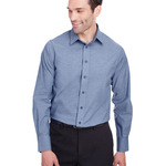Men's Crown Collection® Stretch Pinpoint Chambray Shirt