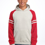 Unisex NuBlend ® Varsity Colorblock Hooded Sweatshirt