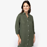 Spasso Ladies Linen Dress Shirt