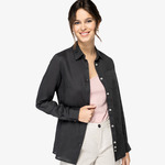 Spasso Ladies Long Sleeve Linen Shirt