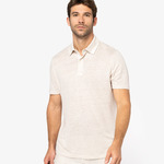 Spasso Knitted Linen Polo Shirt