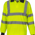 Hi-Vis Long Sleeve Polo Shirt