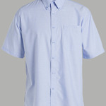 JB's  S/S OXFORD SHIRT   LT BLUE -S