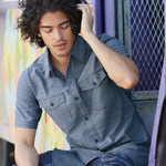 Men's Chambray Short Sleeve Shirt