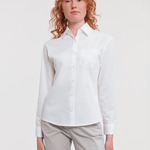 Ladies' Long Sleeve Classic Pure Cotton Poplin Shirt