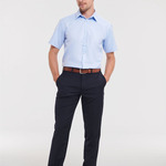 Men's Short Sleeve Tailored Herringbone Shirt