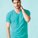 Unisex Cotton V-Neck T-Shirt