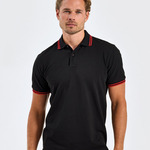 Men's classic fit tipped polo