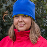 Reversible fleece skull hat