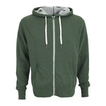 Unisex Heather French Terry Full-Zip Hoodie