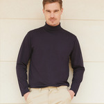 Henbury Long Sleeve Roll Neck Top